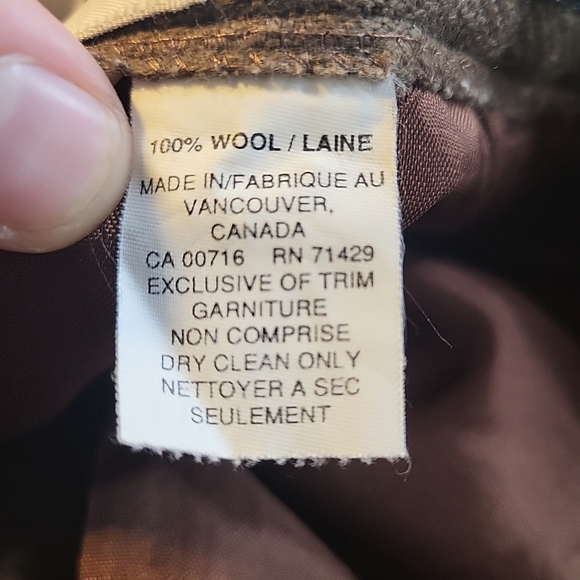 VTG Mr.Jax/Melanie Lyne 100% Wool Pants Woman Size 10 Canada Made - Picture 5 of 5